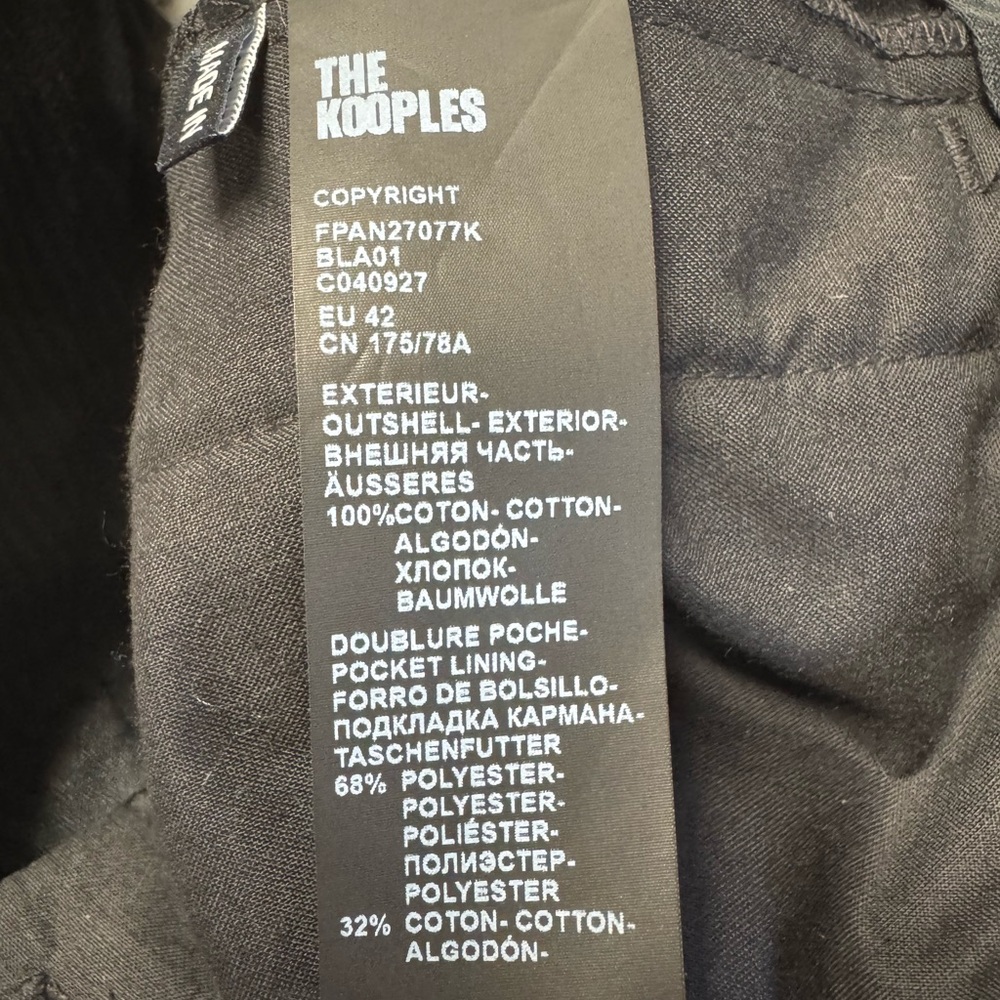 The Kooples | Black Velvet Trouser - NWT - Picture 6 of 12